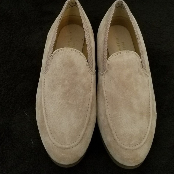 Hush Puppies Shoes - Womens Hush Puppies Suede Beige Slip On Loafers 8M